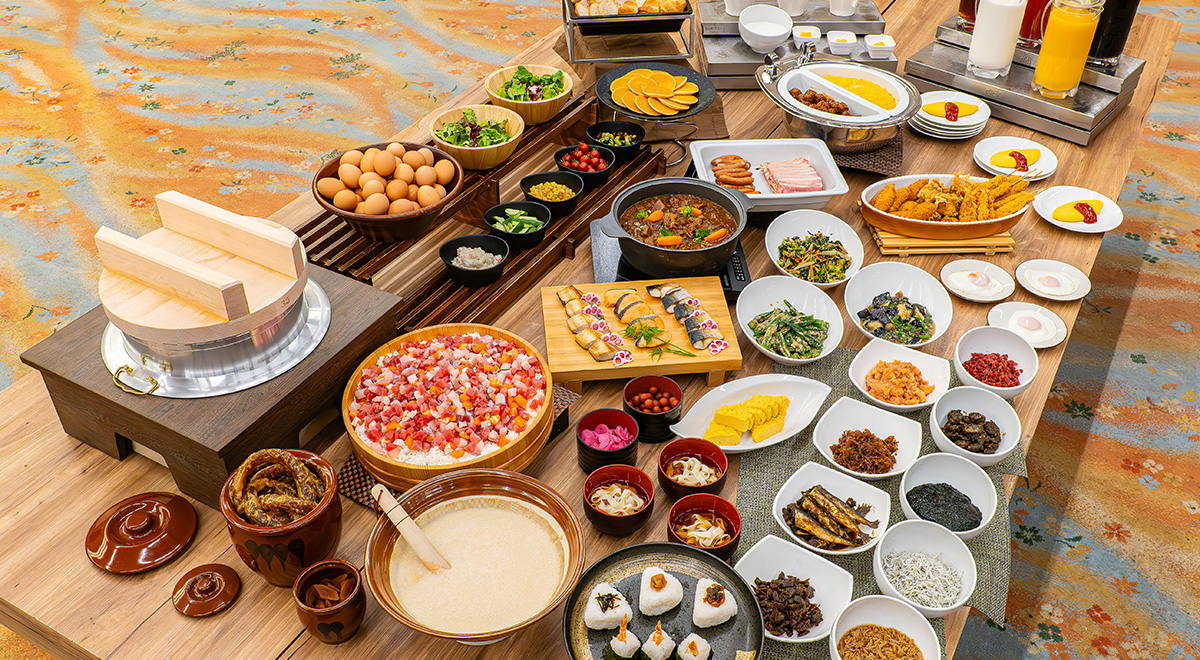 画像:朝食ビュッフェ