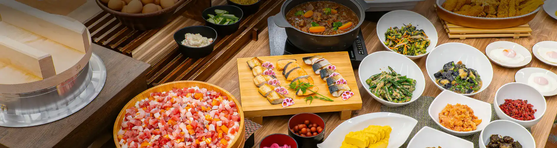 画像:朝食・夕食